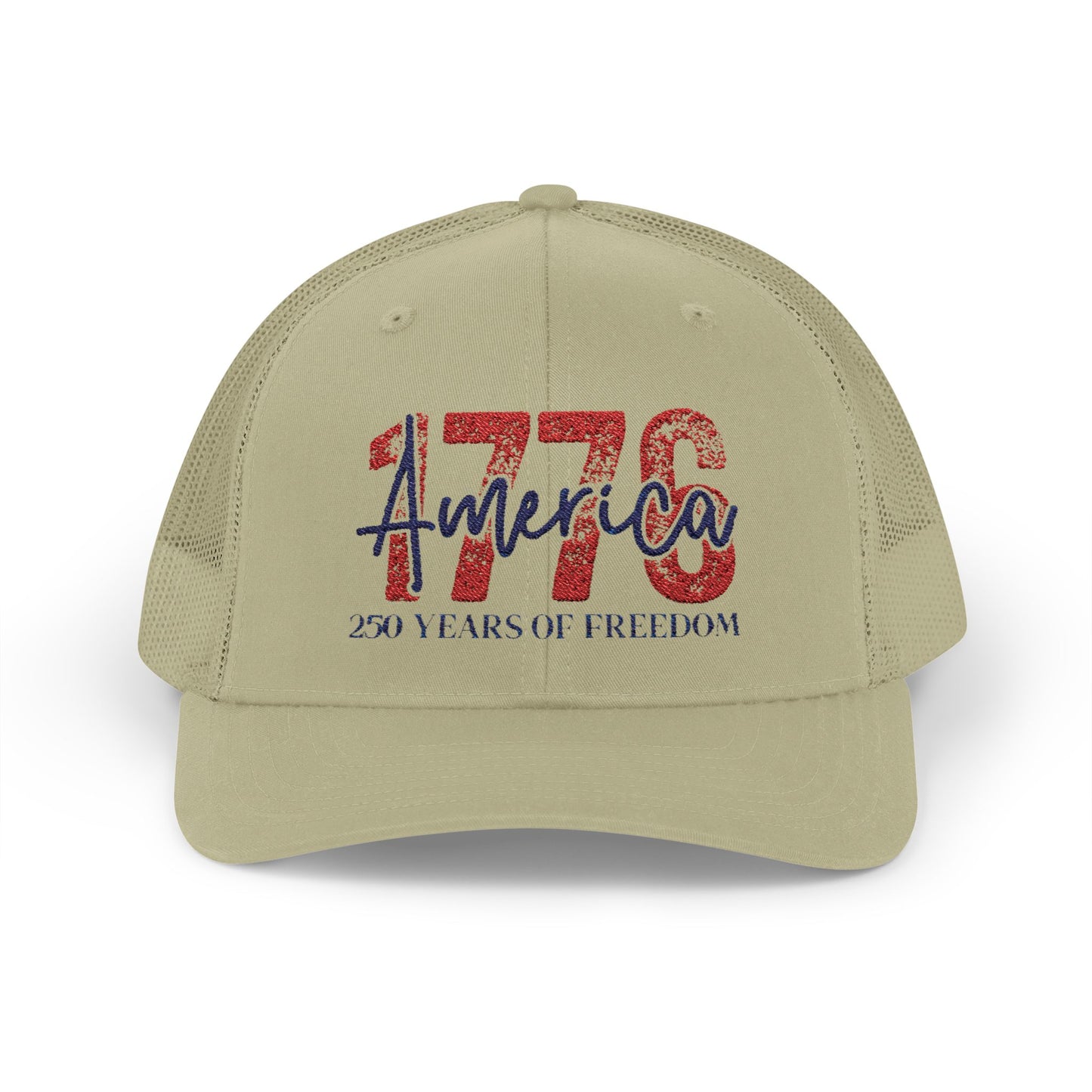#250 1776 America: 250 Years of Freedom' Patriotic Independence Day Snapback Trucker Cap