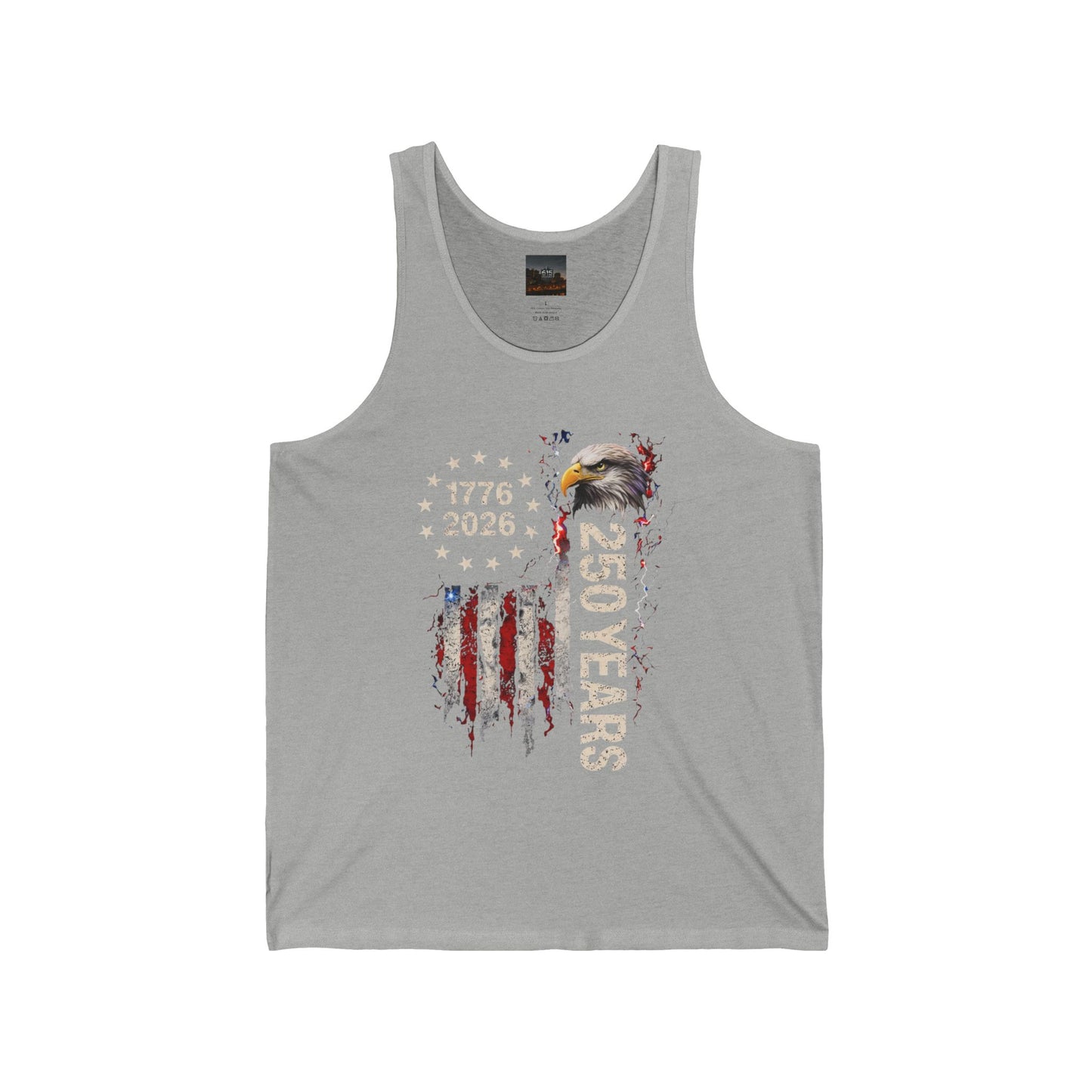#250 1776-2026 250 Years USA Bicentennial Eagle Jersey Tank Top