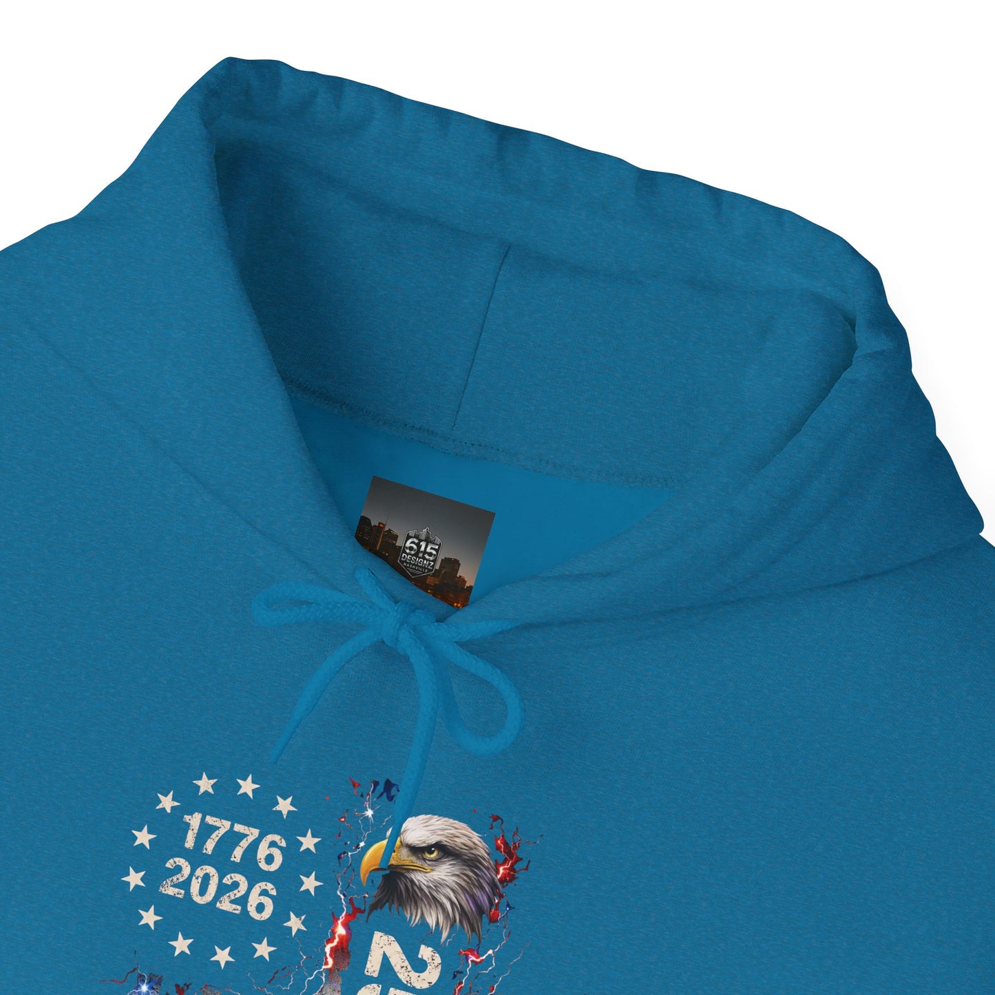 #250 1776-2026 250 Years USA Bicentennial Eagle Hoodie