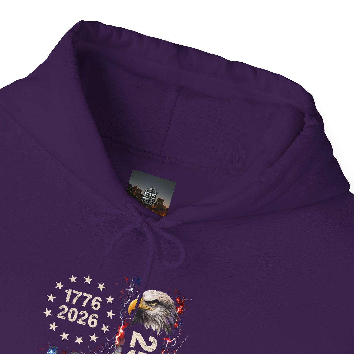 #250 1776-2026 250 Years USA Bicentennial Eagle Hoodie