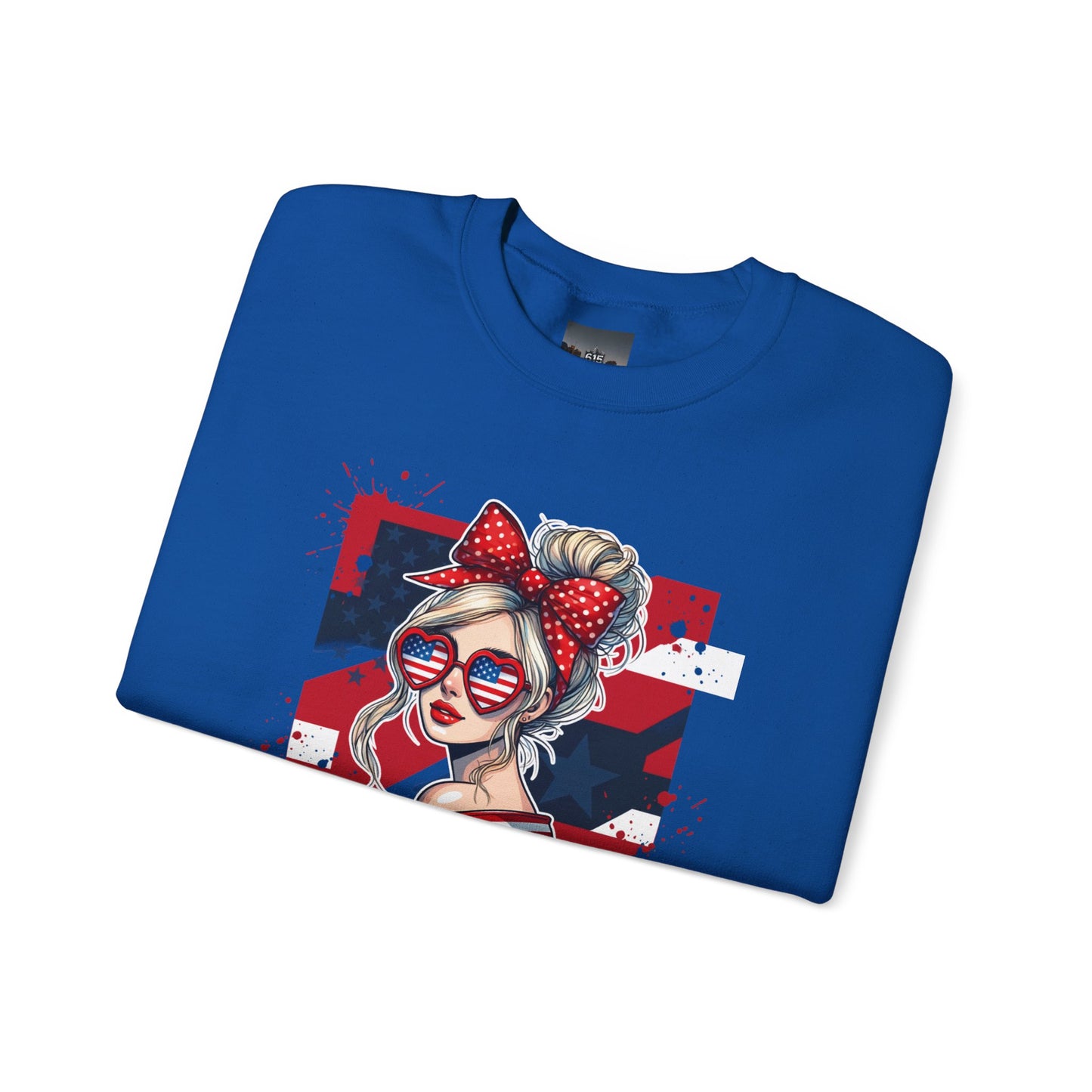 #250 All American Girl Patriotic Sweatshirt