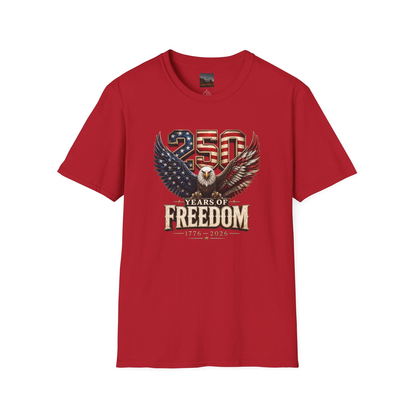 #250 250 Years of Freedom Eagle Patriotic American Flag Anniversary (1776–2026) T-Shirt