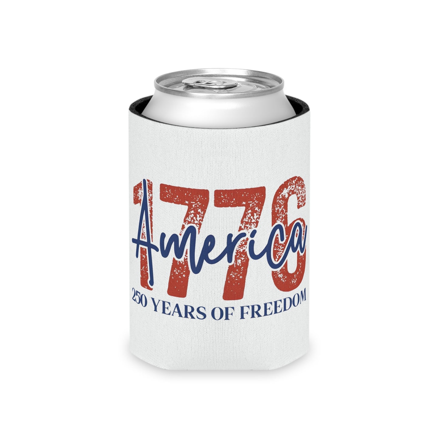 #250 1776 America: 250 Years of Freedom' Patriotic Independence Day Can Cooler - Beverage Koozie