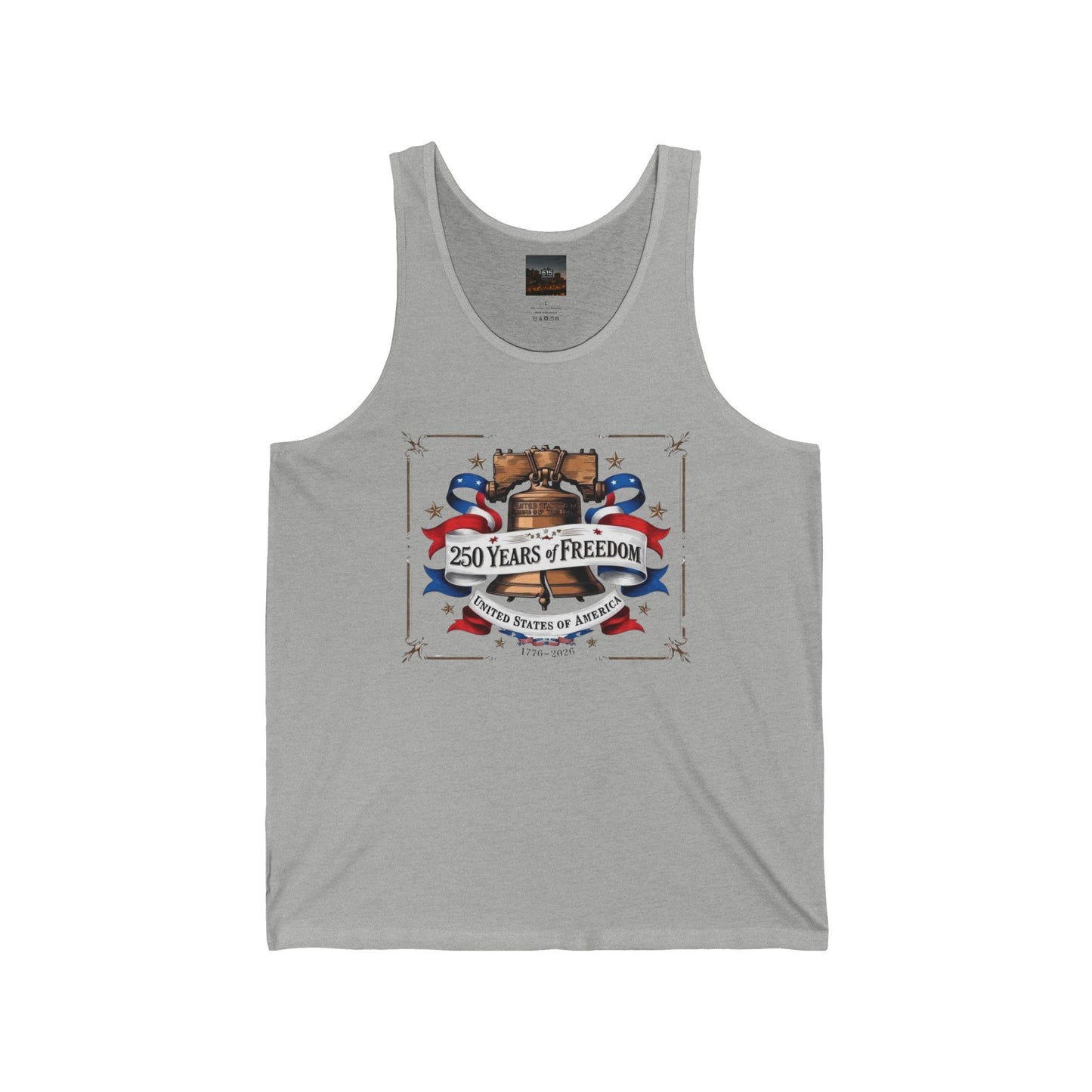 #250 250 Years of Freedom Liberty Bell Jersey Tank Top