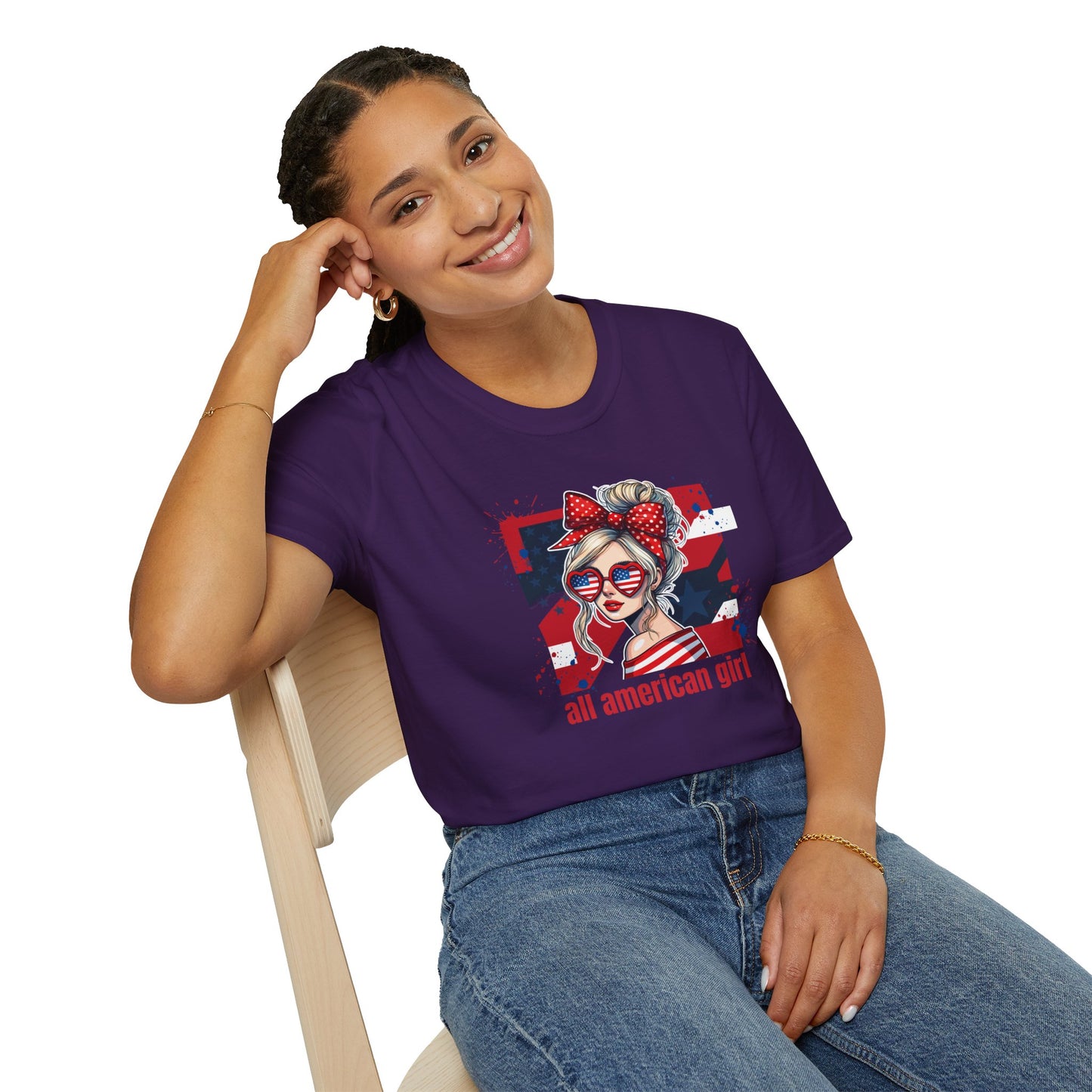 #250 All American Girl Patriotic T-Shirt