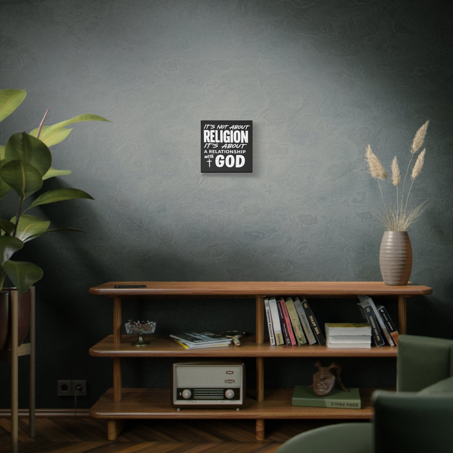 It's Not About Religion, It's About a Relationship with God - Faith Wall Canvas