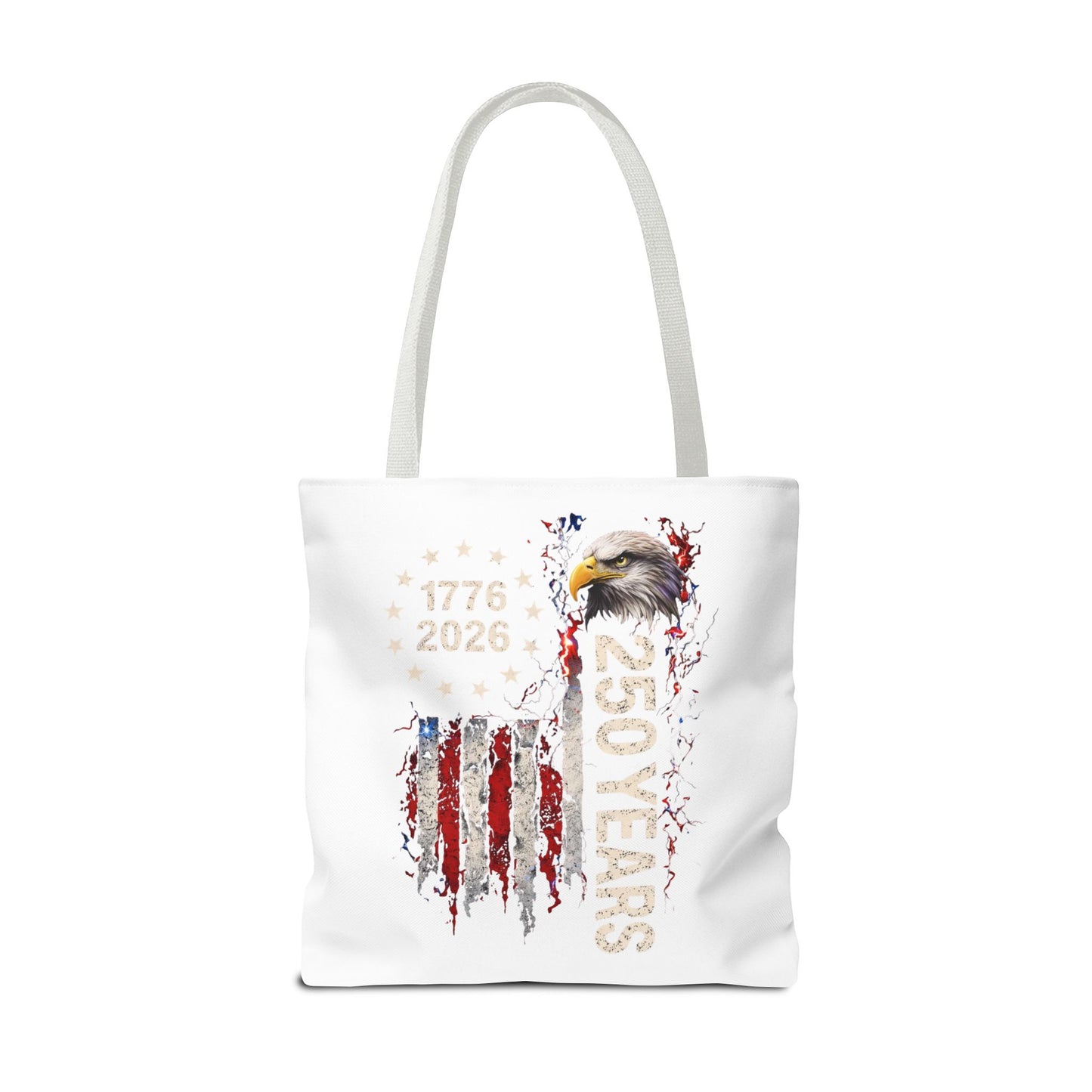 #250 1776-2026 250 Years USA Bicentennial Eagle Tote Bag