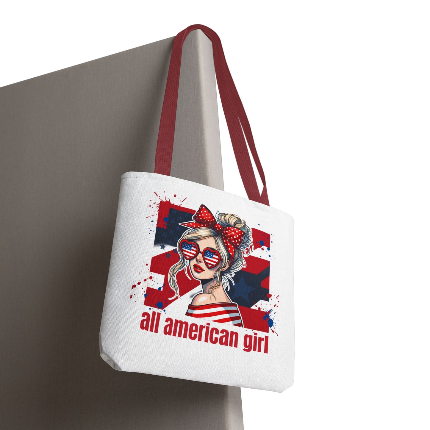 #250 All American Girl Patriotic Tote Bag