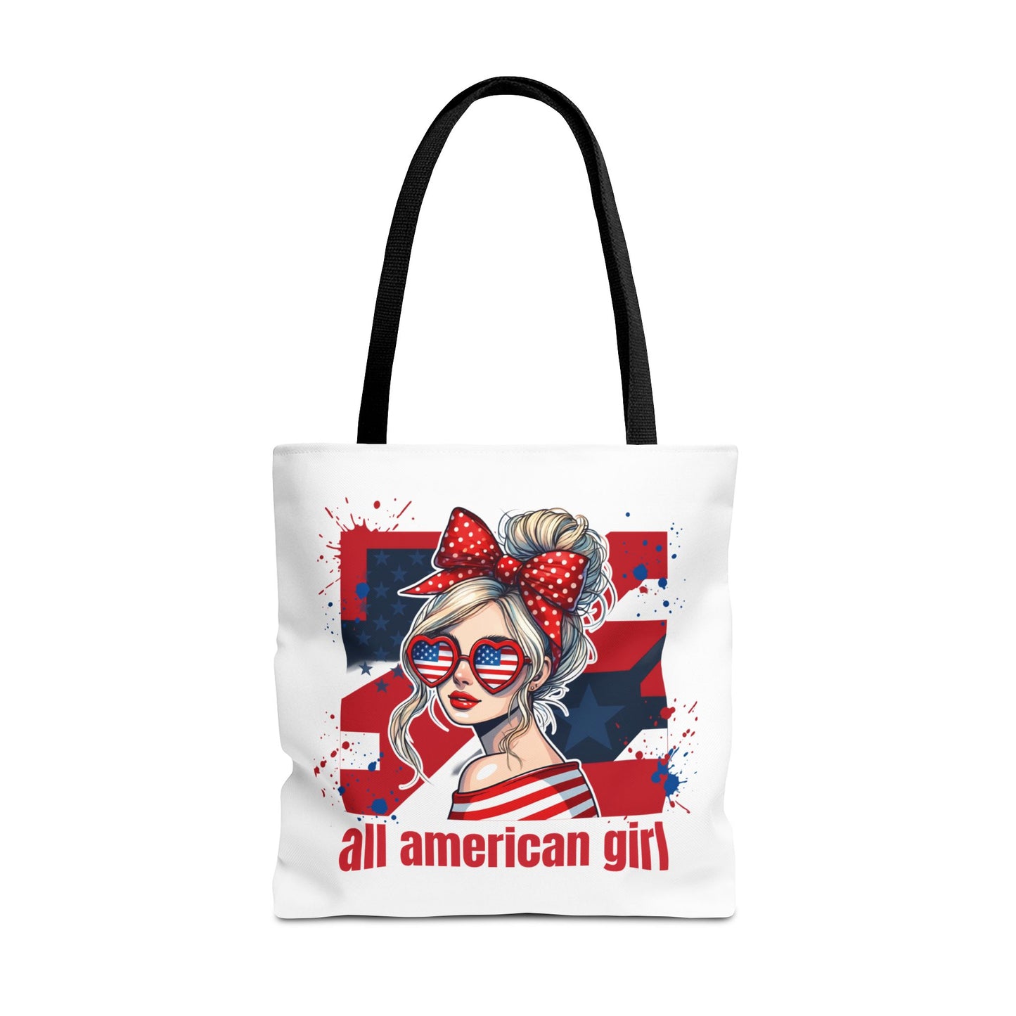 #250 All American Girl Patriotic Tote Bag