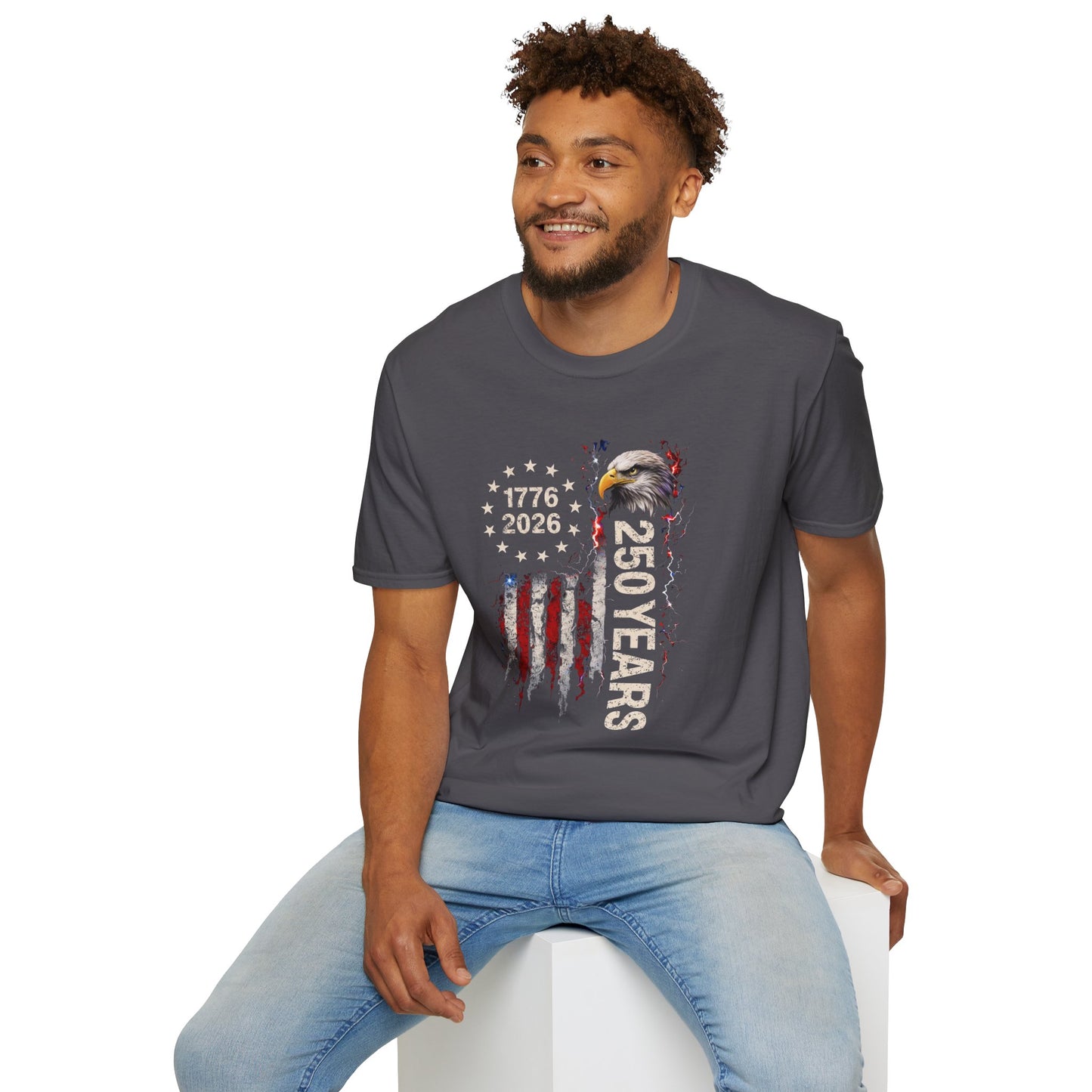#250 1776-2026 250 Years USA Bicentennial Eagle T-Shirt