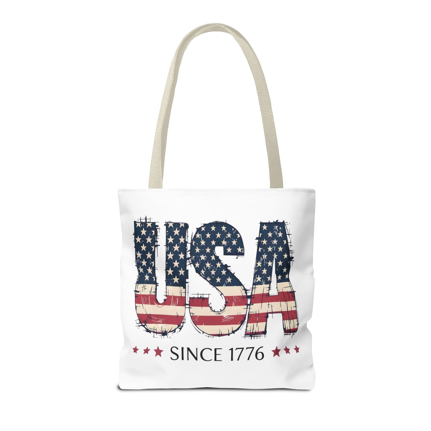 #250 USA Flag "USA Since 1776" Patriotic Tote Bag
