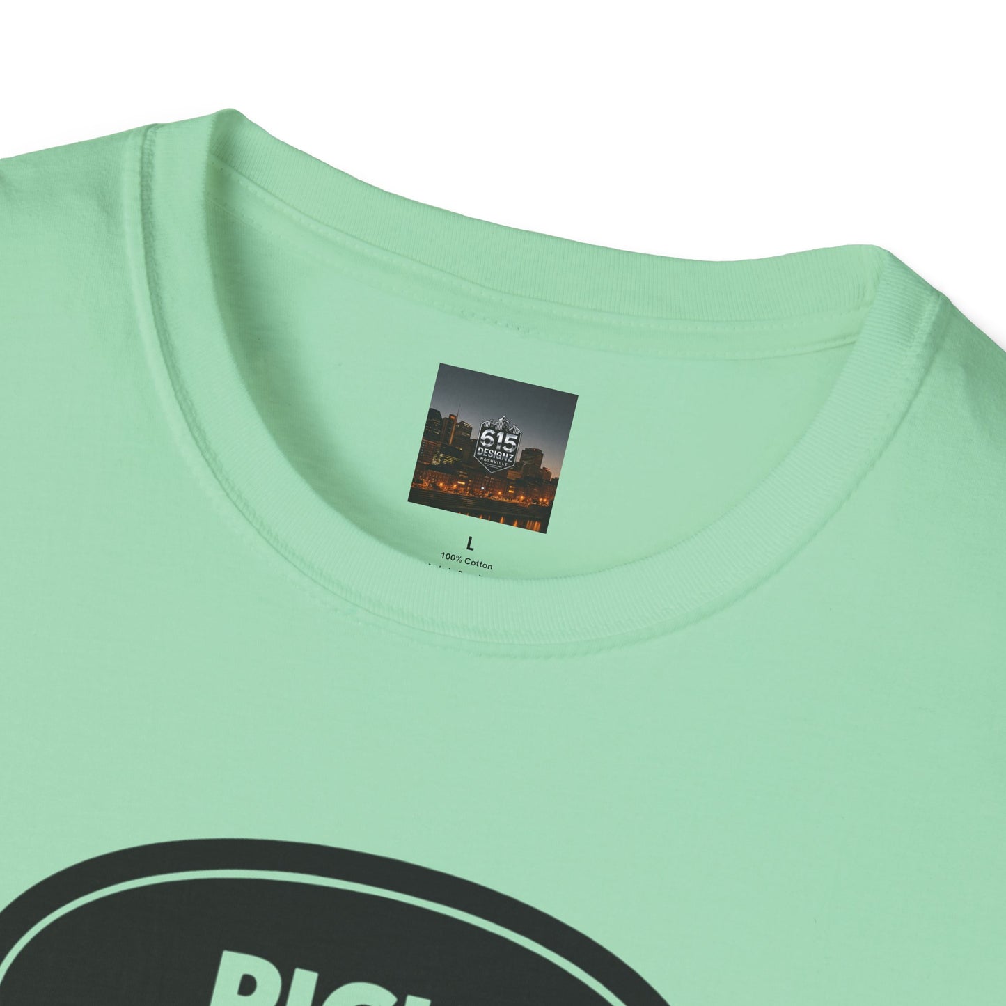 Pick Jesus T-Shirt — Christian Guitar Pick Design (Romans 10:13)