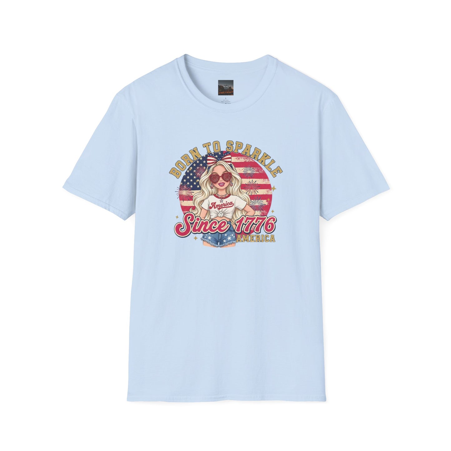 #250 "Born to Sparkle Since 1776" Patriotic T-Shirt