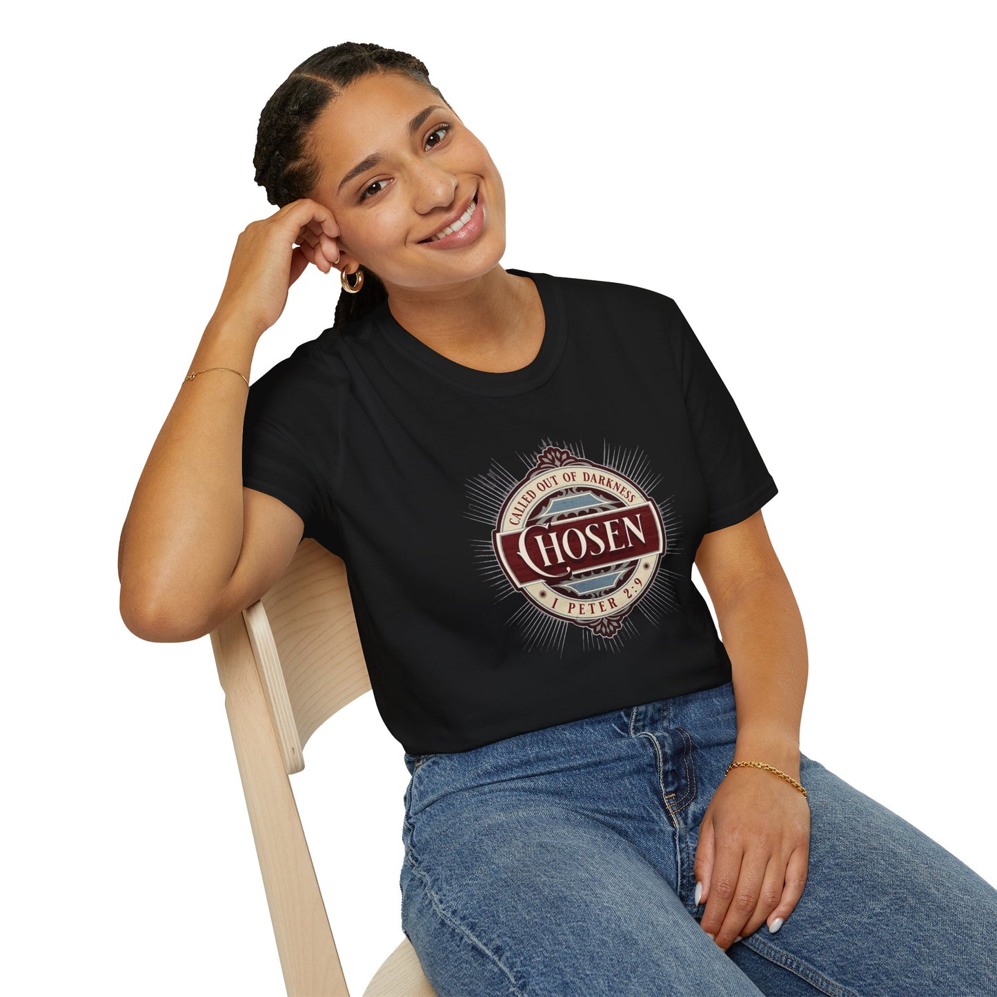 Chosen Graphic T-Shirt — "Called Out of Darkness" Faith Tee