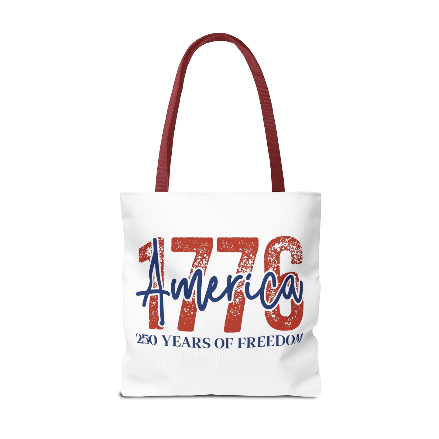 #250 1776 America: 250 Years of Freedom' Patriotic Independence Day Tote Bag