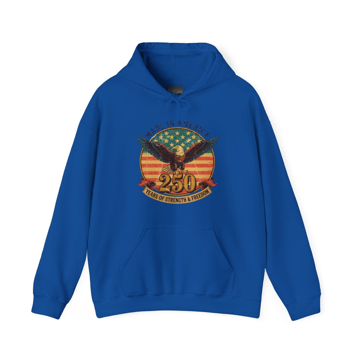 #250 Made in America Eagle 250th Anniversary Patriotic Hoodie