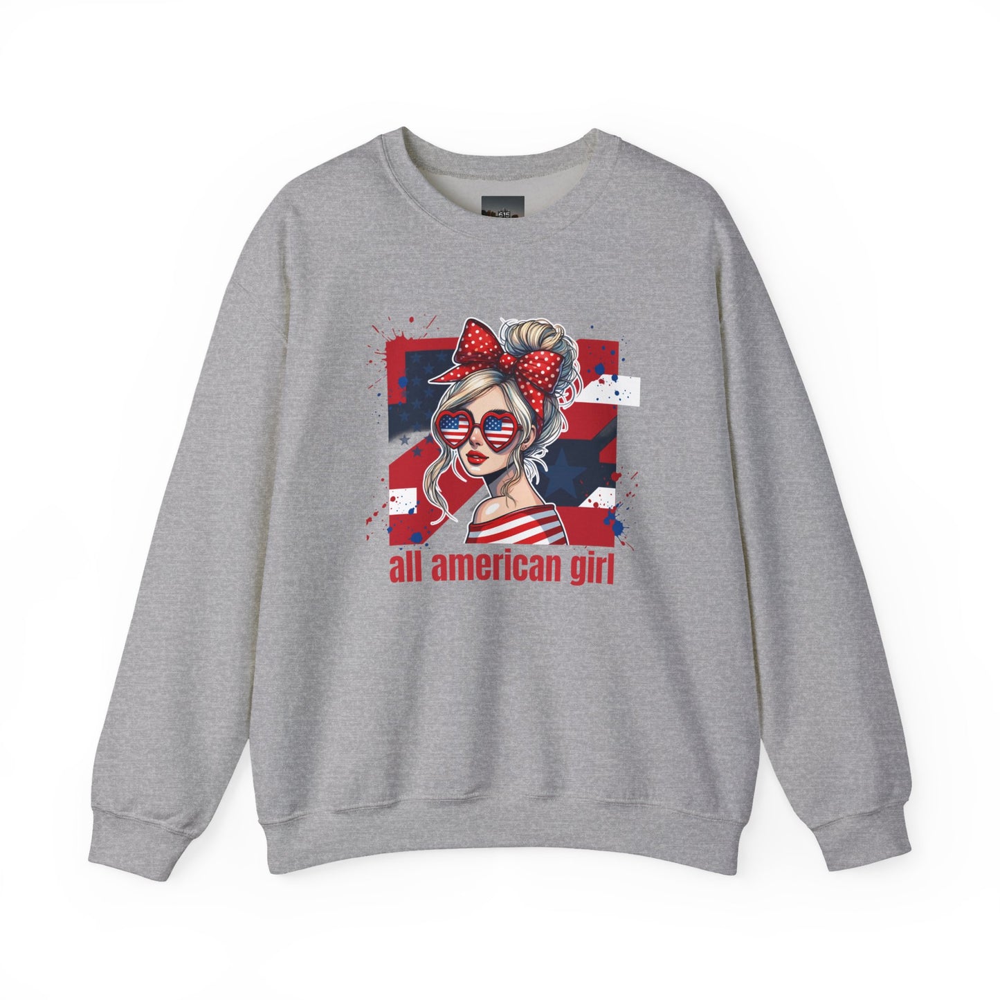 #250 All American Girl Patriotic Sweatshirt