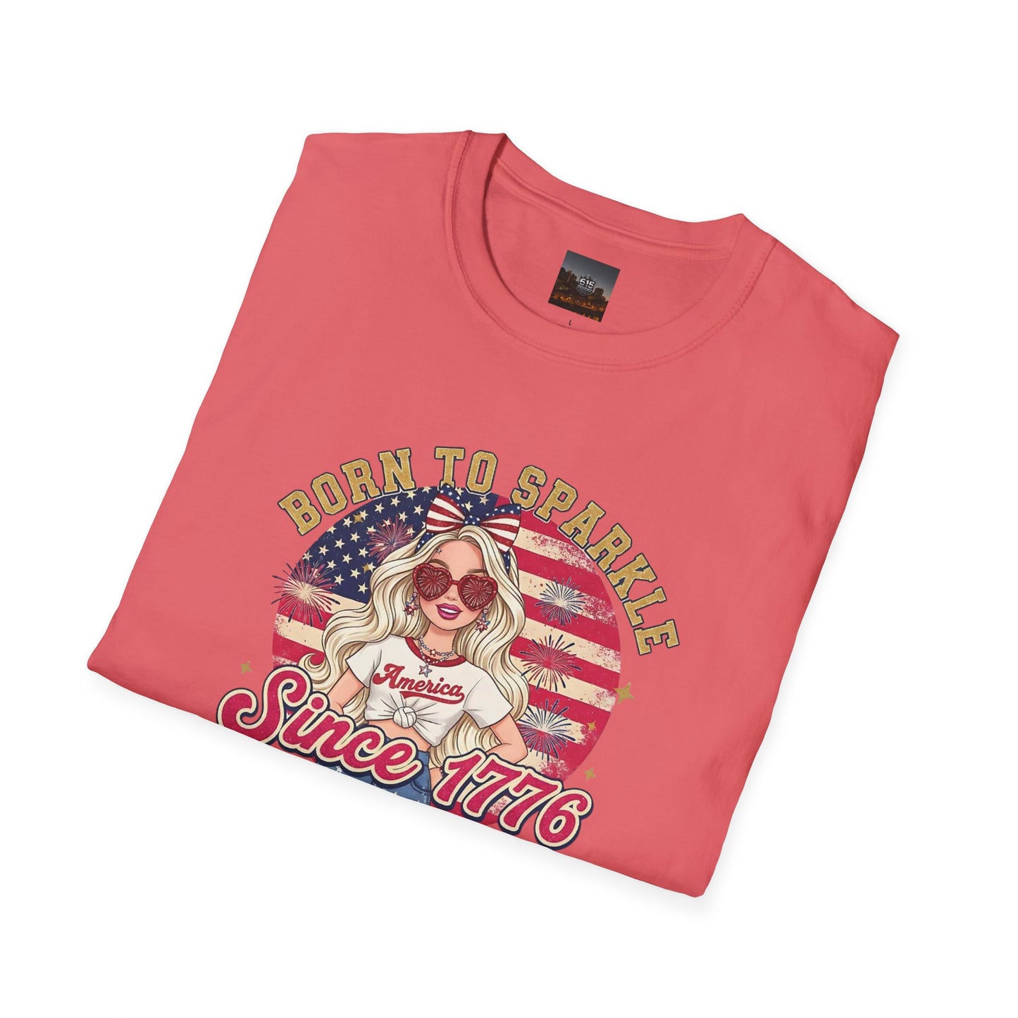 #250 "Born to Sparkle Since 1776" Patriotic T-Shirt