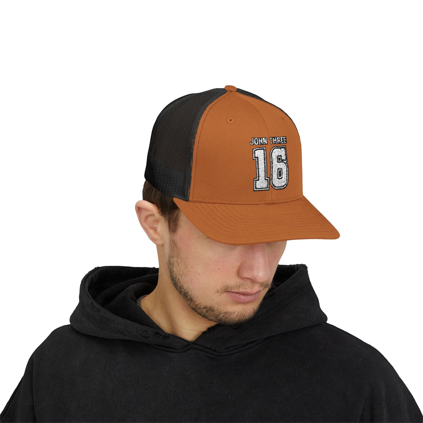 John Three 16 Vintage Varsity Trucker Cap