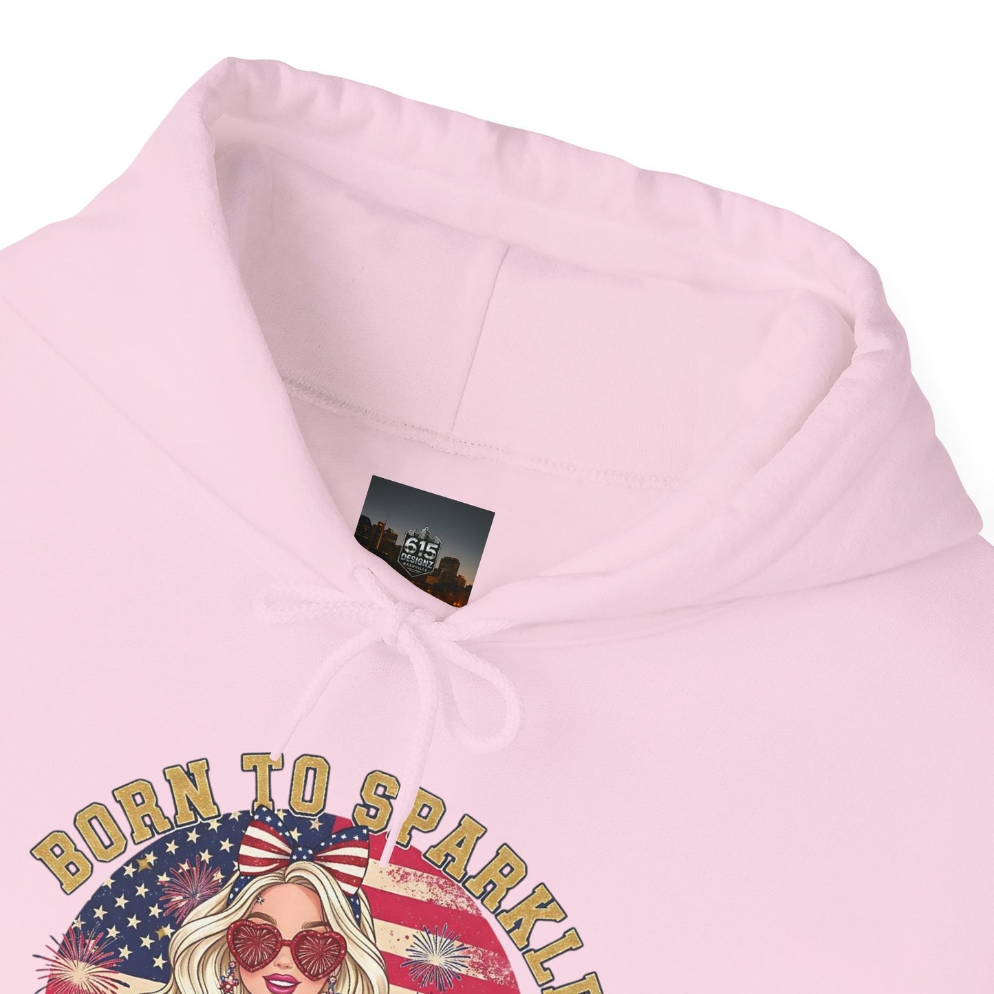 #250 "Born to Sparkle Since 1776" Patriotic Hoodie