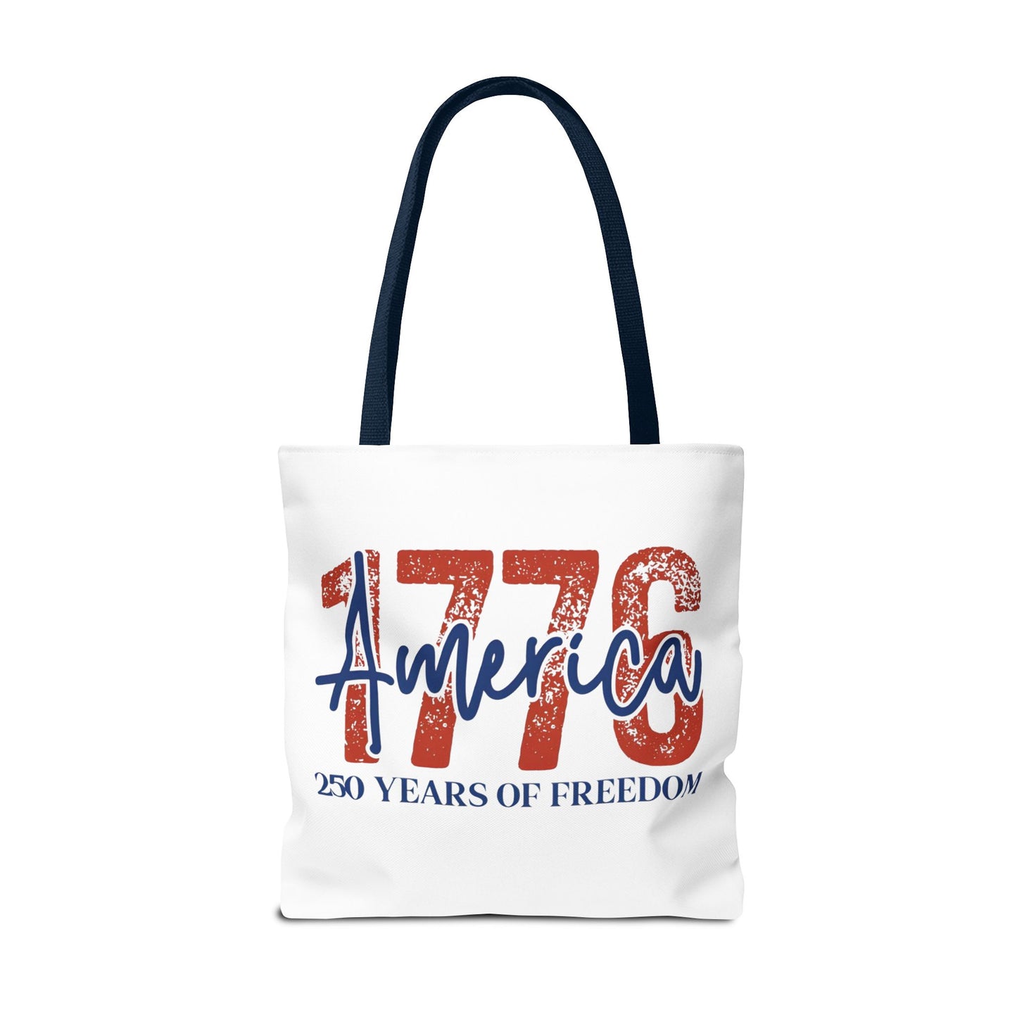 #250 1776 America: 250 Years of Freedom' Patriotic Independence Day Tote Bag