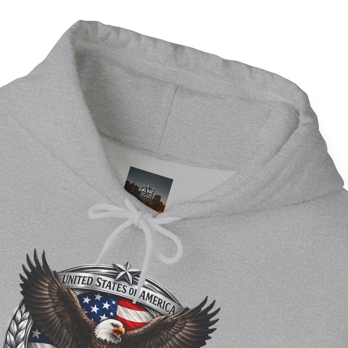 #250 Patriotic Bald Eagle 250 United States Emblem Hoodie