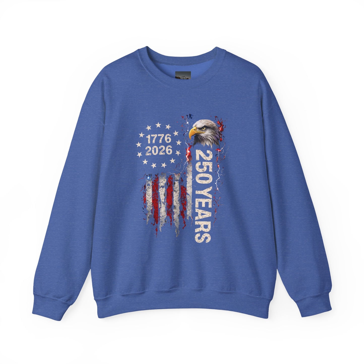 #250 1776-2026 250 Years USA Bicentennial Eagle Crewneck Sweatshirt