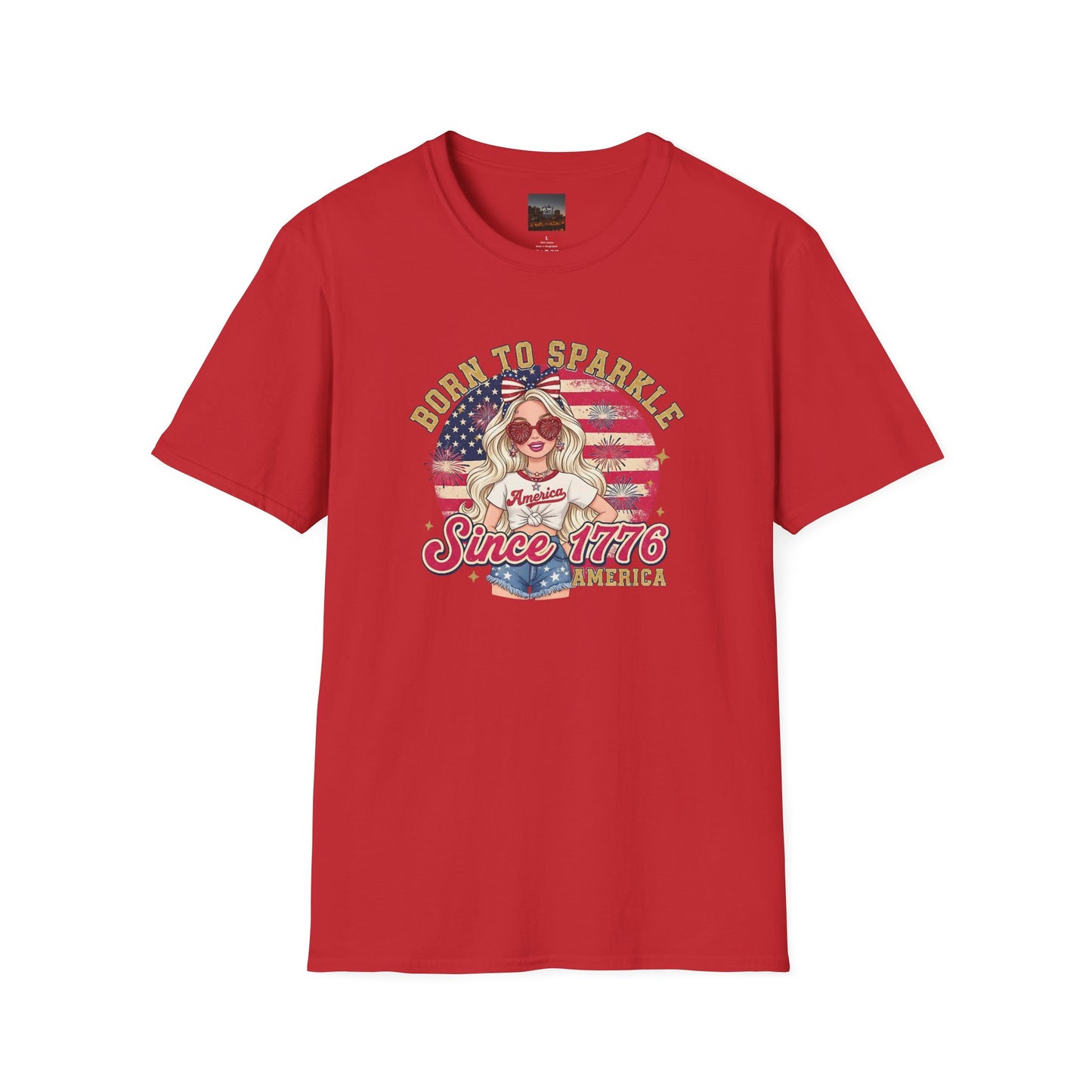 #250 "Born to Sparkle Since 1776" Patriotic T-Shirt