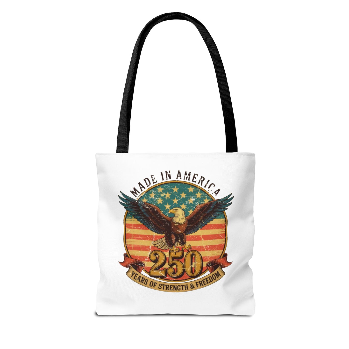 #250 Made in America Eagle 250th Anniversary Patriotic Tote Bag