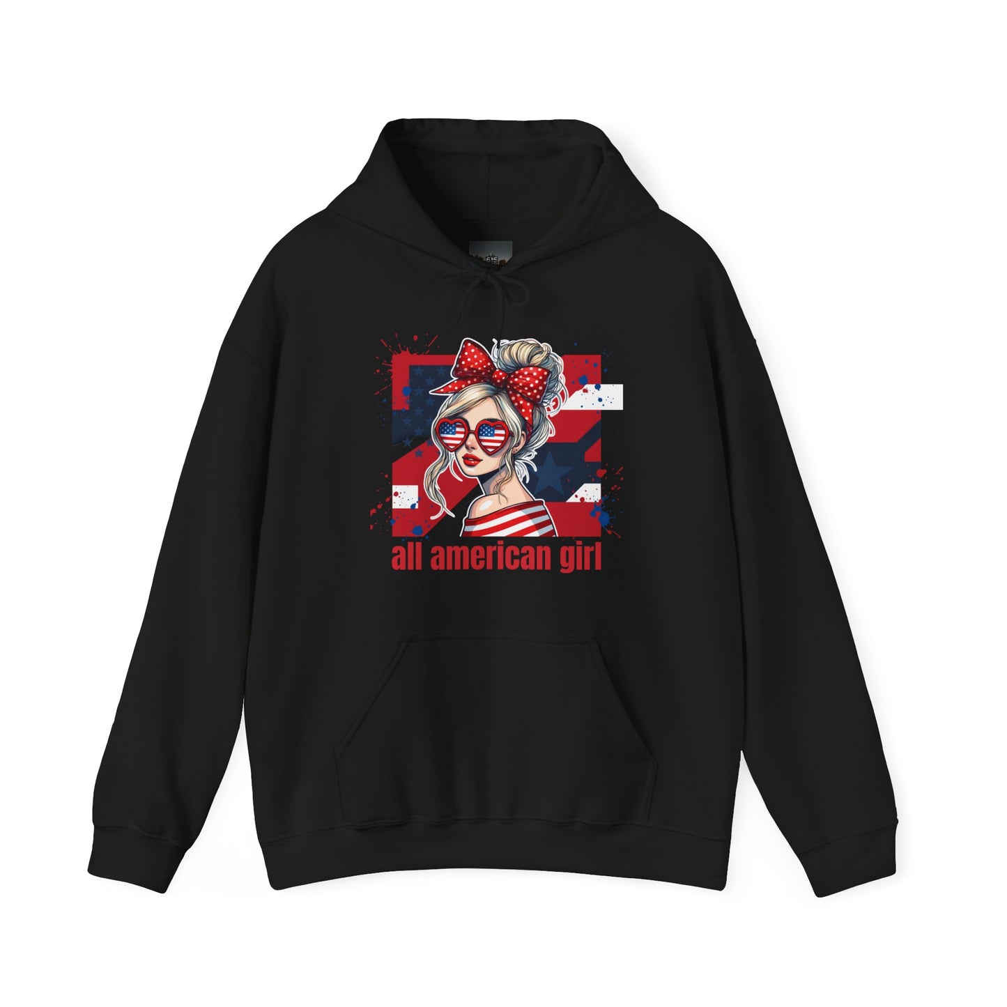 #250 All American Girl Patriotic Hoodie
