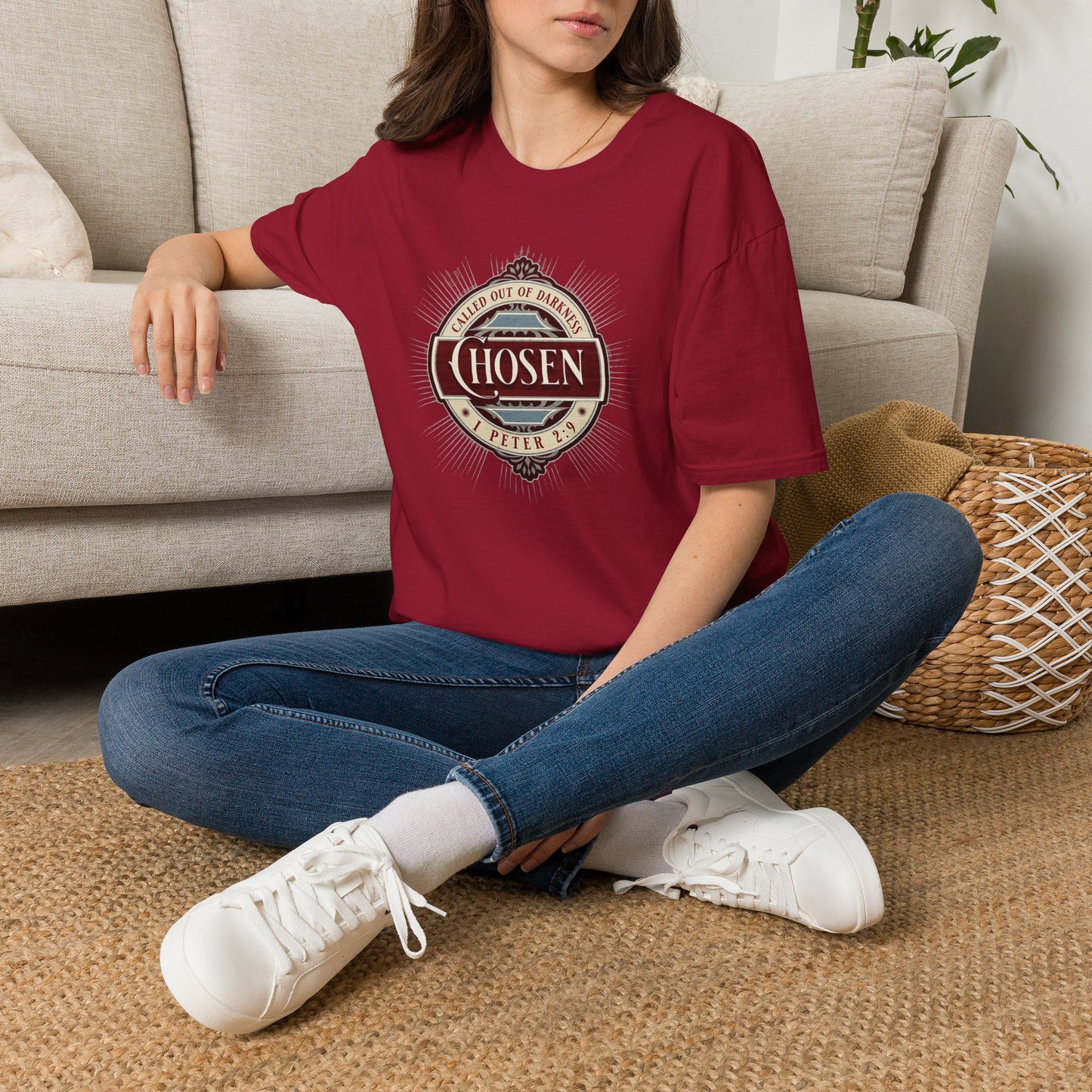 Chosen Graphic T-Shirt — "Called Out of Darkness" Faith Tee