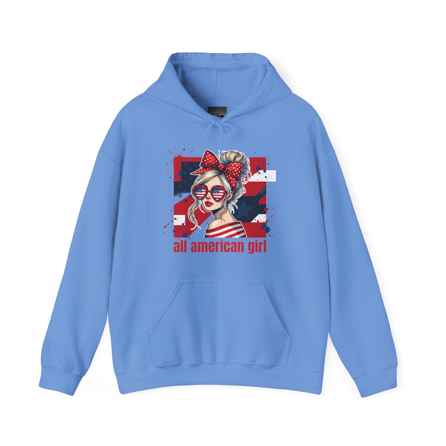 #250 All American Girl Patriotic Hoodie