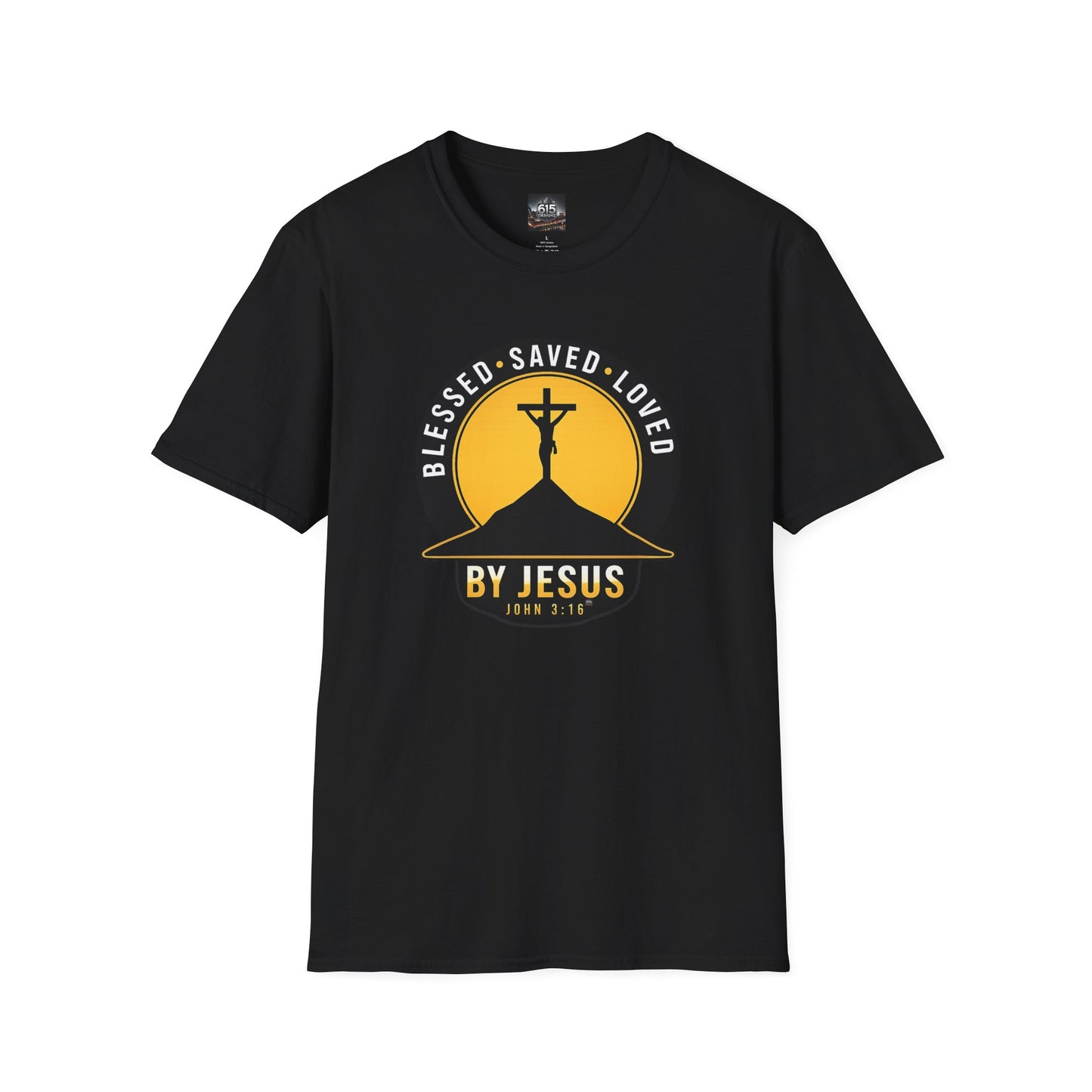 Blessed • Saved • Loved by Jesus T-Shirt — Christian Faith Tee