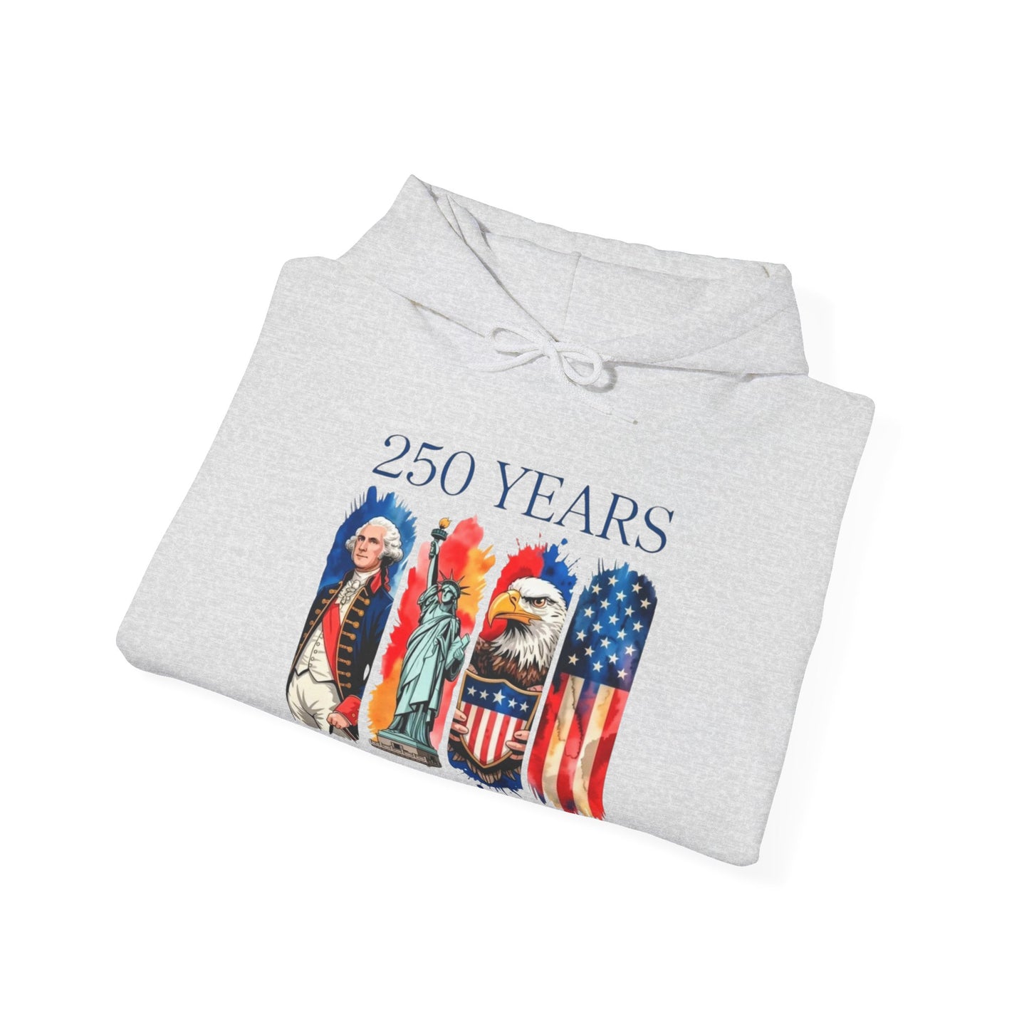 #250 250 Years American History Celebration 1776–2026 Patriotic Hoodie