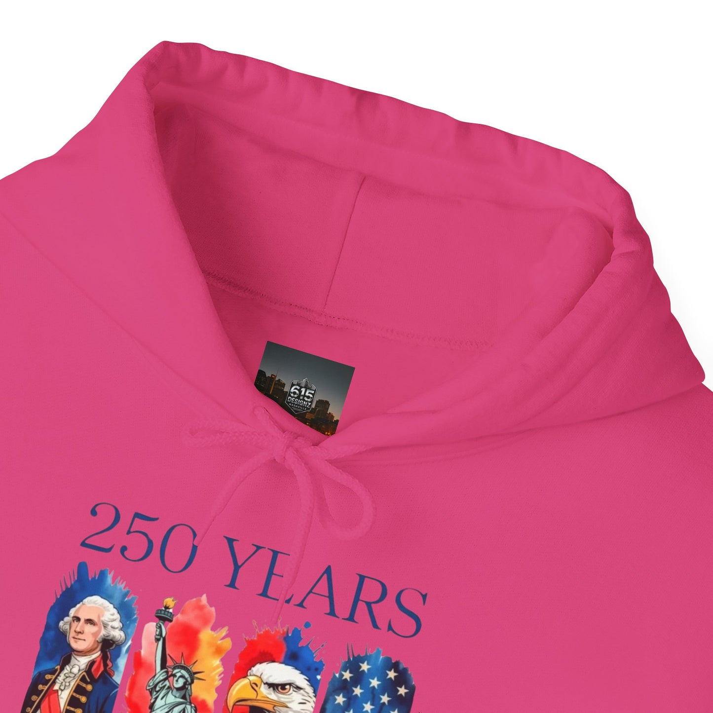 #250 250 Years American History Celebration 1776–2026 Patriotic Hoodie