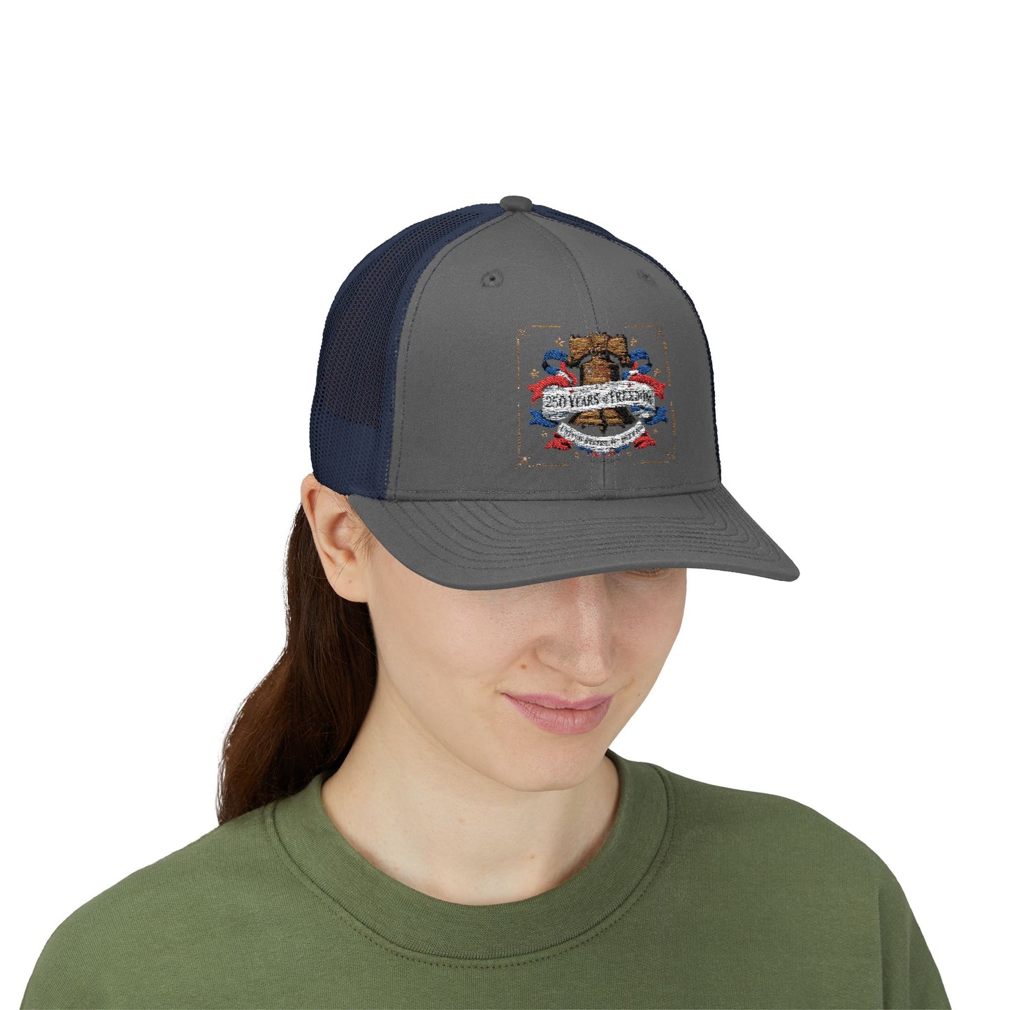 #250 250 Years of Freedom Liberty Bell Snapback Trucker Cap